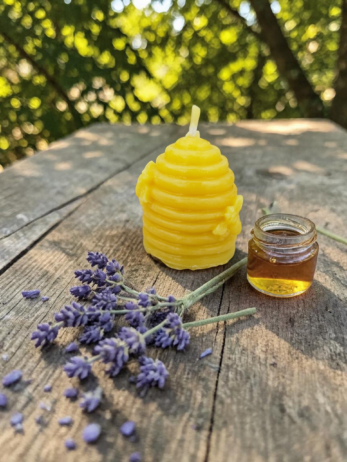 Bienenwachskerze Bienenkorb