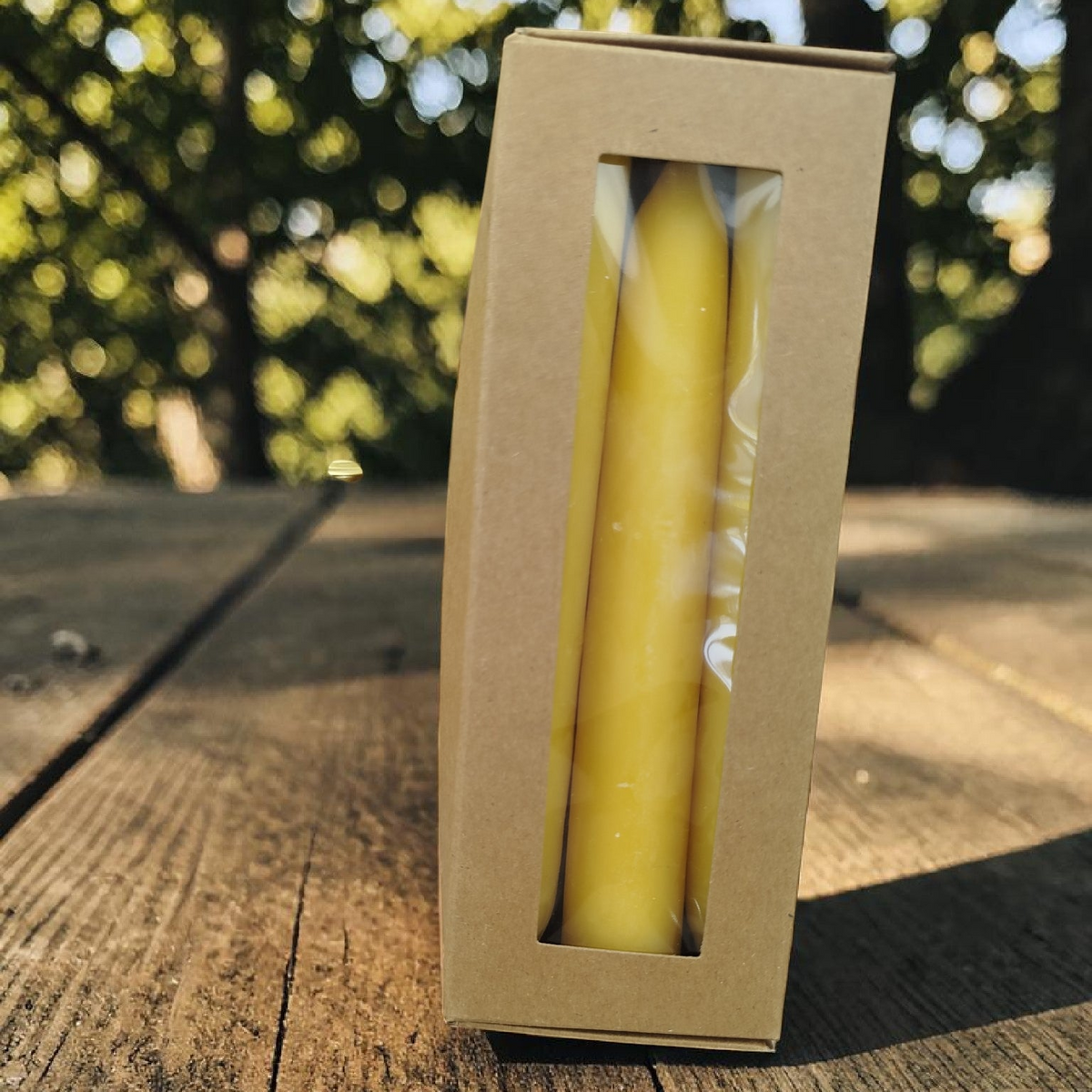 Bienenwachs Stabkerze 3er Set