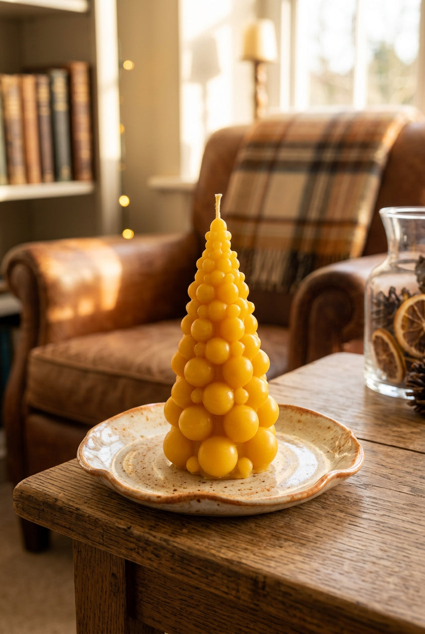 Bienenwachskerze Bubble - Weihnachtsbaum