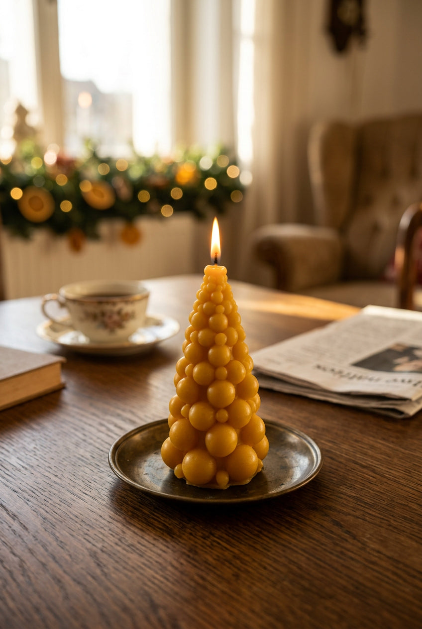Bienenwachskerze Bubble - Weihnachtsbaum