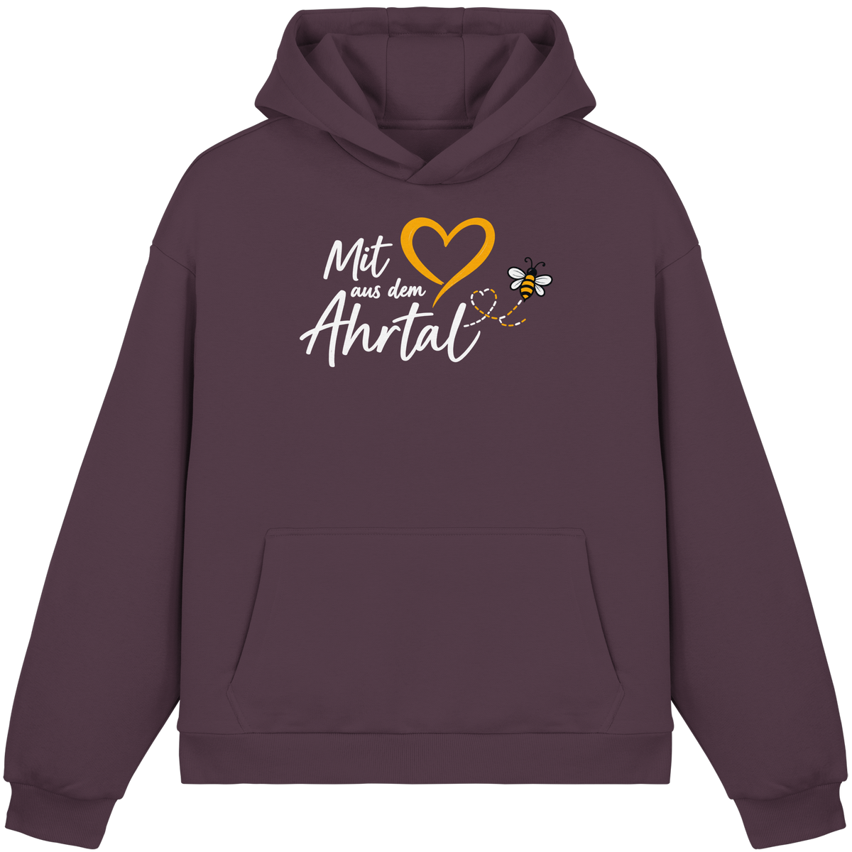 Mit Herz aus dem Ahrtal Bee Kollektion - Fluffy Boxcut Hoodie