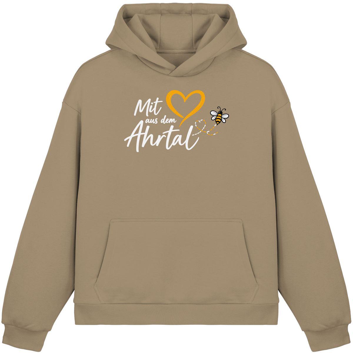 Mit Herz aus dem Ahrtal Bee Kollektion - Fluffy Boxcut Hoodie