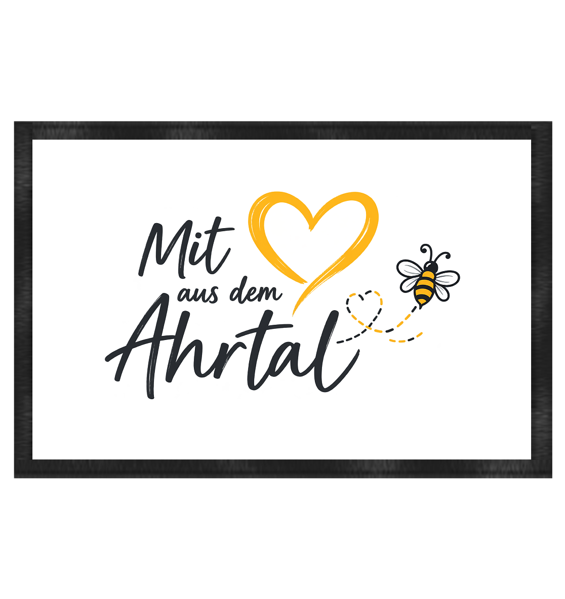 Mit Herz aus dem Ahrtal Bee Kollektion - Fußmatte 60x40cm