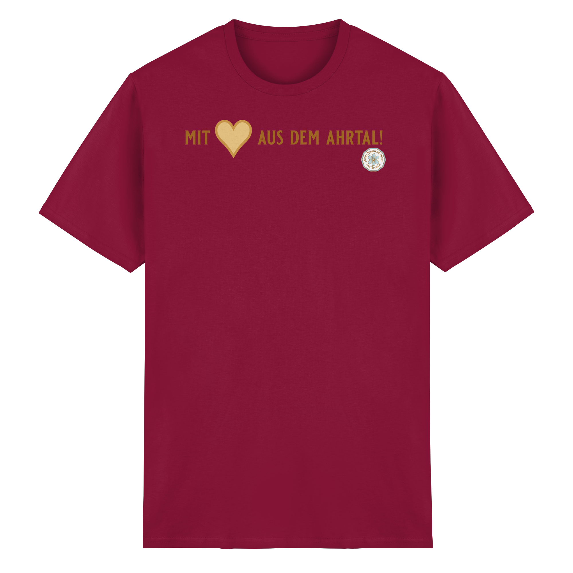 Mit Herz aus dem Ahrtal! - Heavy Cotton T-Shirt