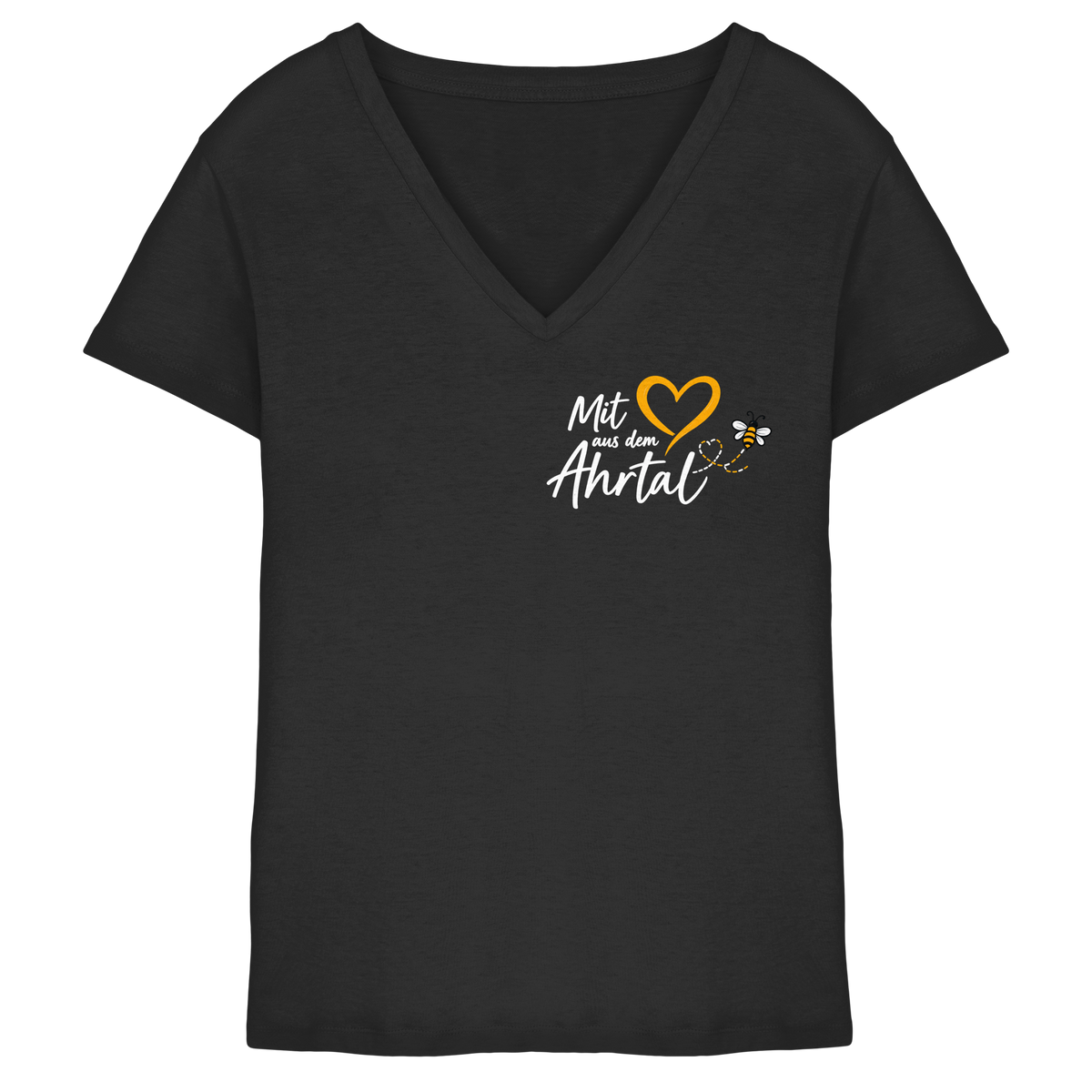 Mit Herz aus dem Ahrtal Bee Kollektion - Ladies V-Neck Shirt