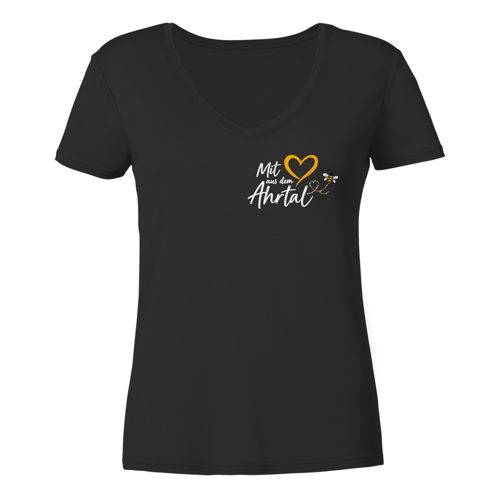 Mit Herz aus dem Ahrtal Bee Kollektion - Ladies V-Neck Shirt