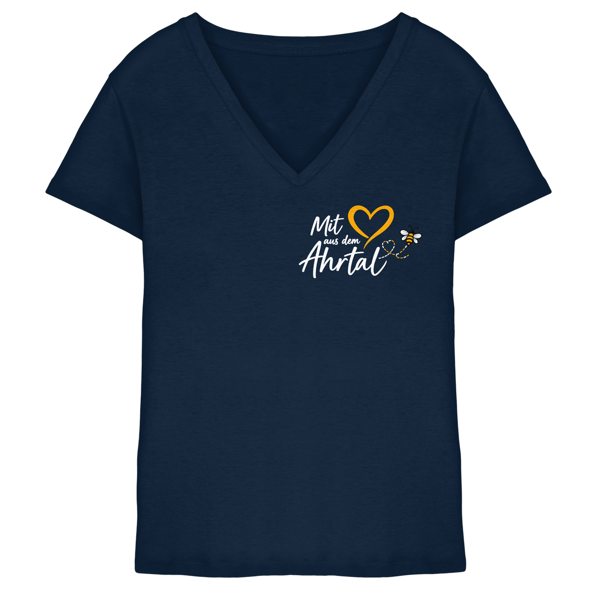 Mit Herz aus dem Ahrtal Bee Kollektion - Ladies V-Neck Shirt