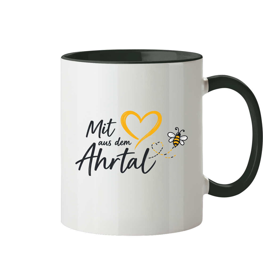 Mit Herz aus dem Ahrtal Bee Kollektion - Tasse zweifarbig