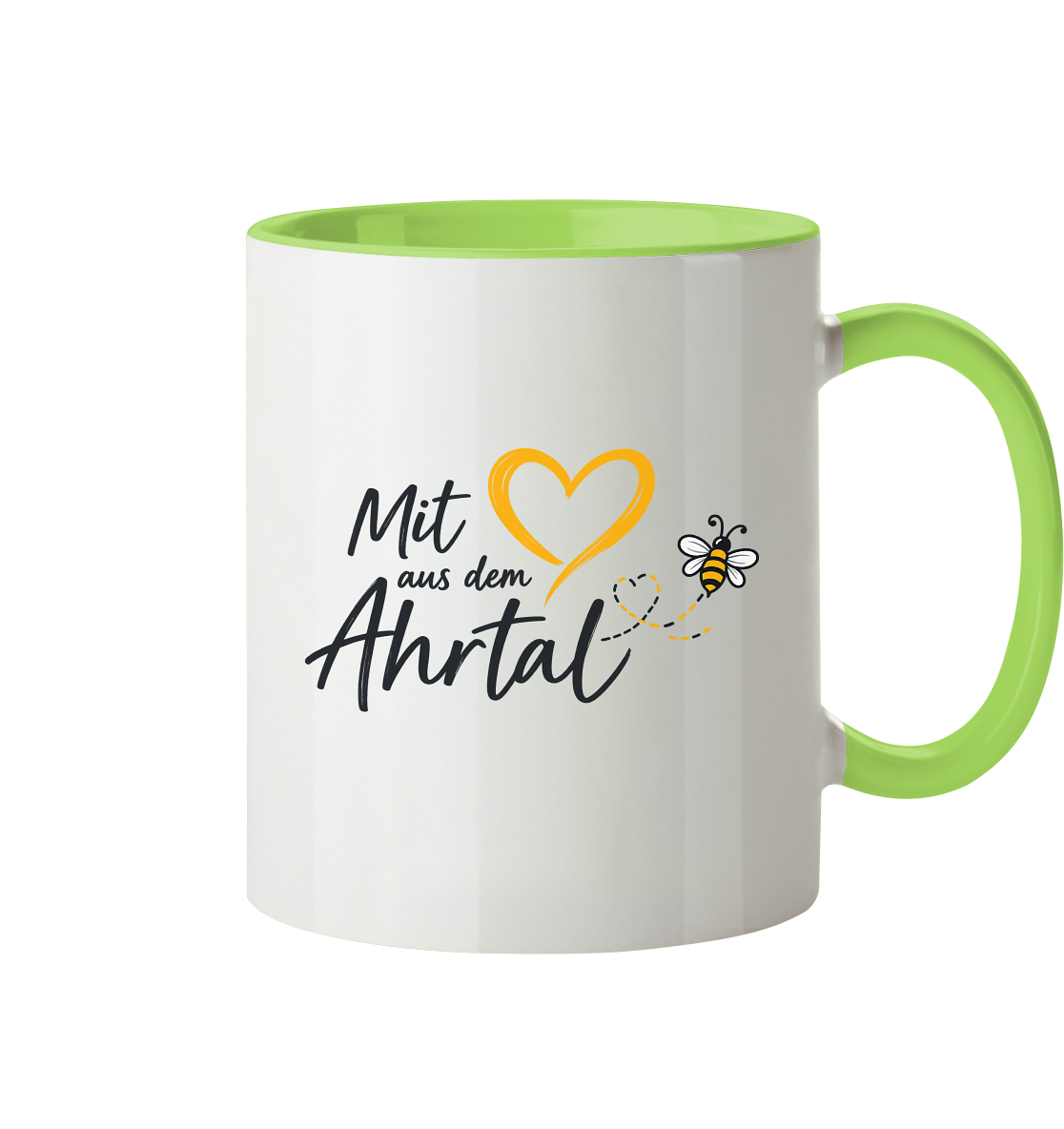 Mit Herz aus dem Ahrtal Bee Kollektion - Tasse zweifarbig