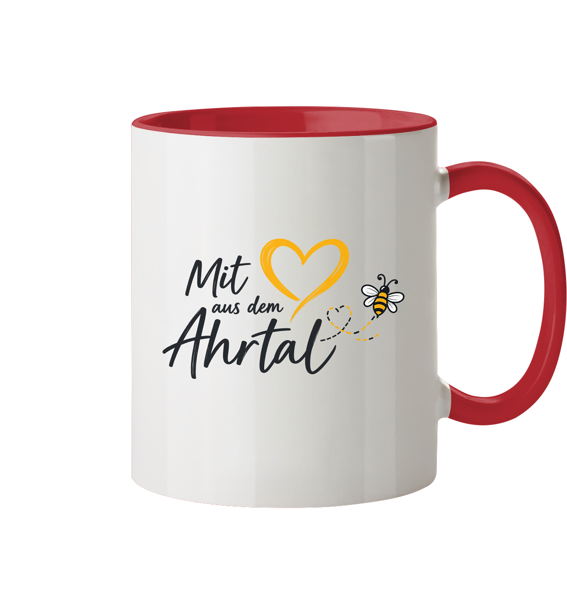 Mit Herz aus dem Ahrtal Bee Kollektion - Tasse zweifarbig