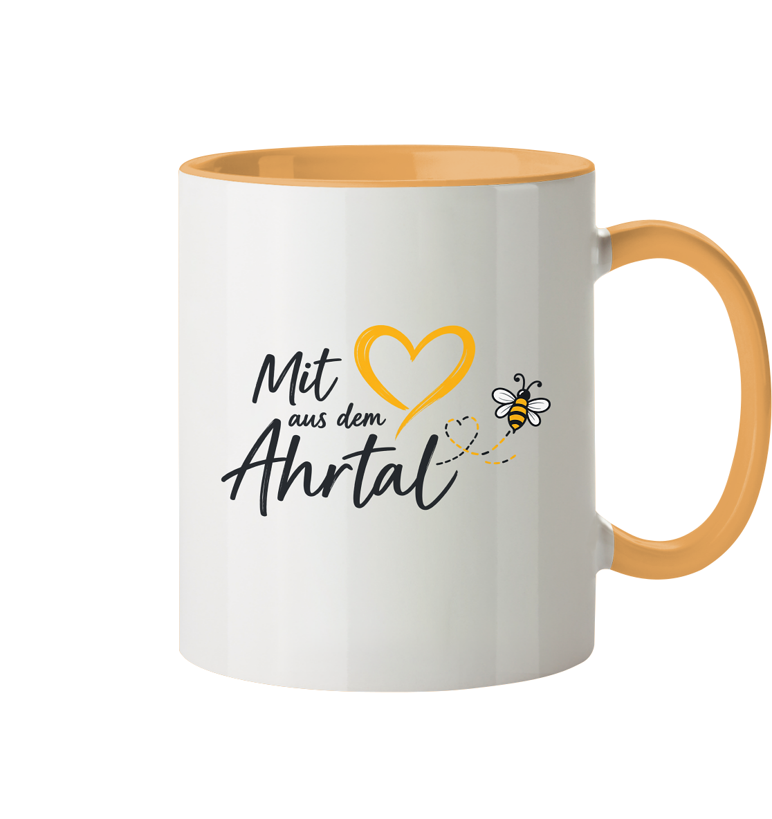 Mit Herz aus dem Ahrtal Bee Kollektion - Tasse zweifarbig