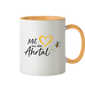 Mit Herz aus dem Ahrtal Bee Kollektion - Tasse zweifarbig
