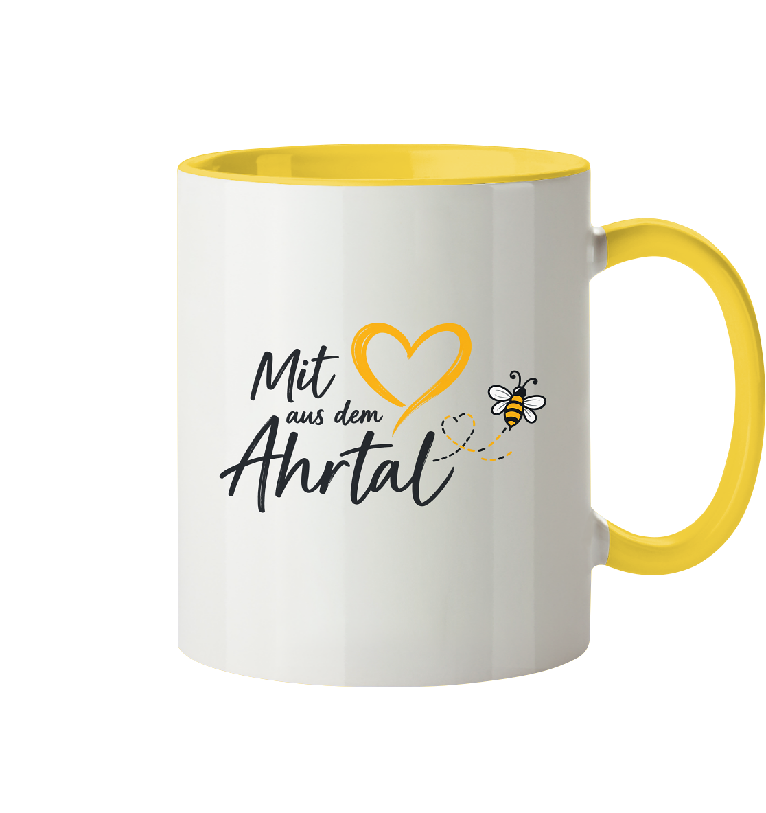 Mit Herz aus dem Ahrtal Bee Kollektion - Tasse zweifarbig