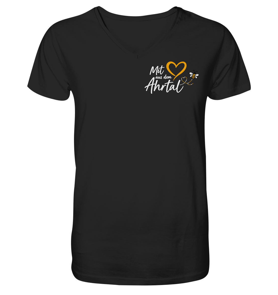 Mit Herz aus dem Ahrtal Bee Kollektion - V-Neck Shirt