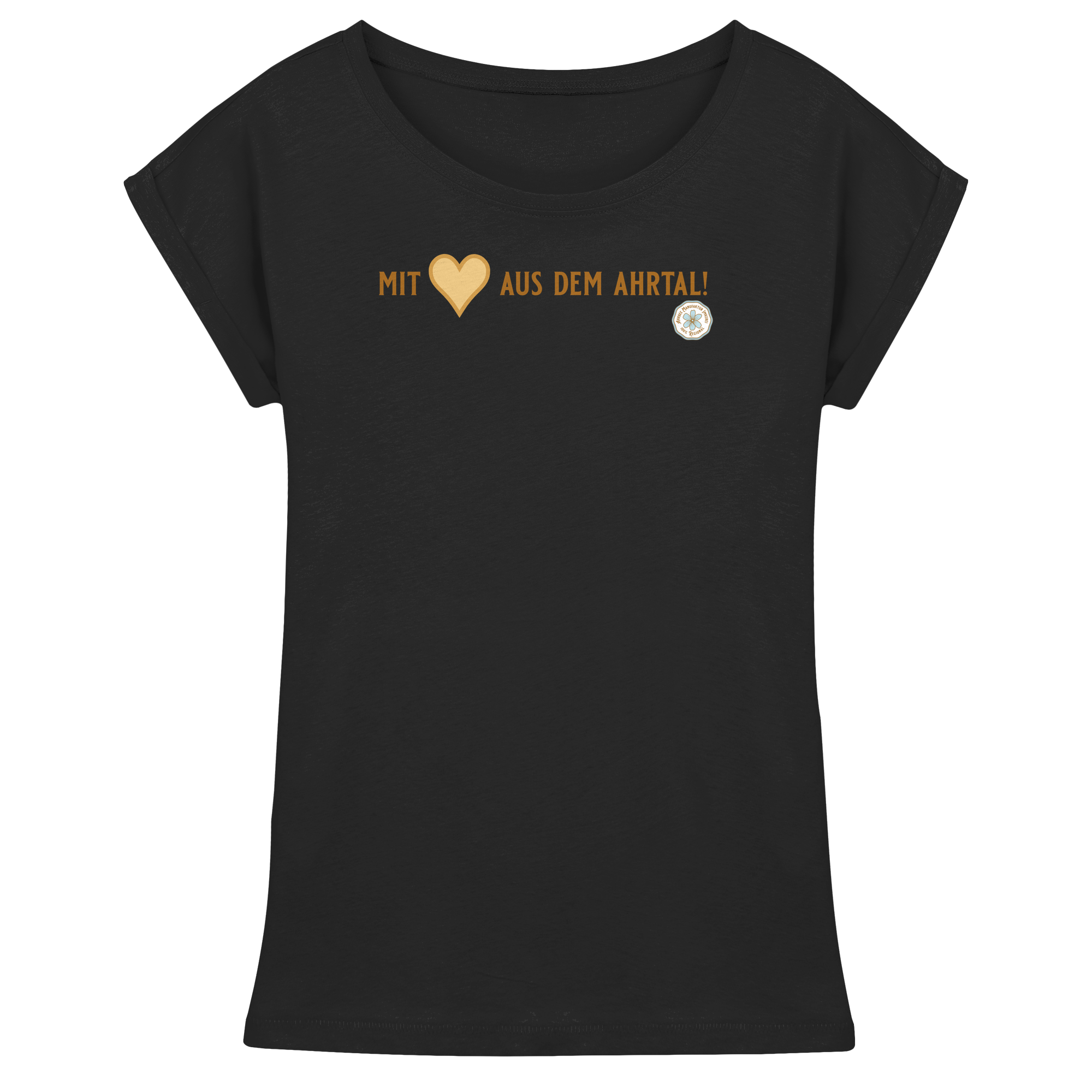 Mit Herz aus dem Ahrtal! - Womens Extended Shoulder T-Shirt