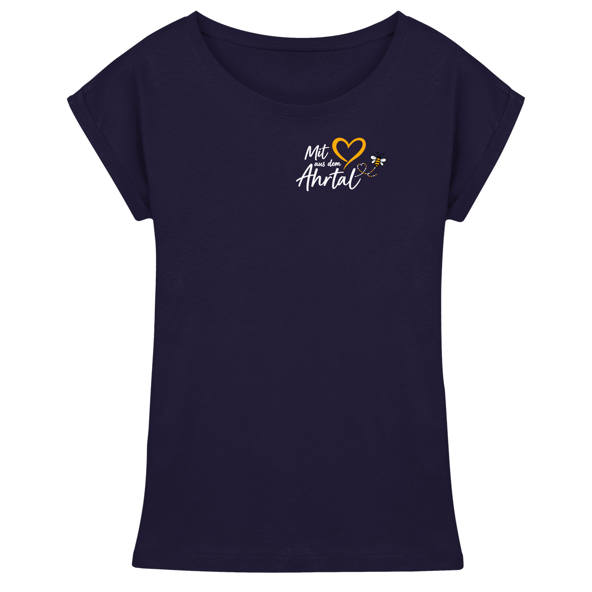 Mit Herz aus dem Ahrtal Bee Kollektion - Womens Extended Shoulder T-Shirt
