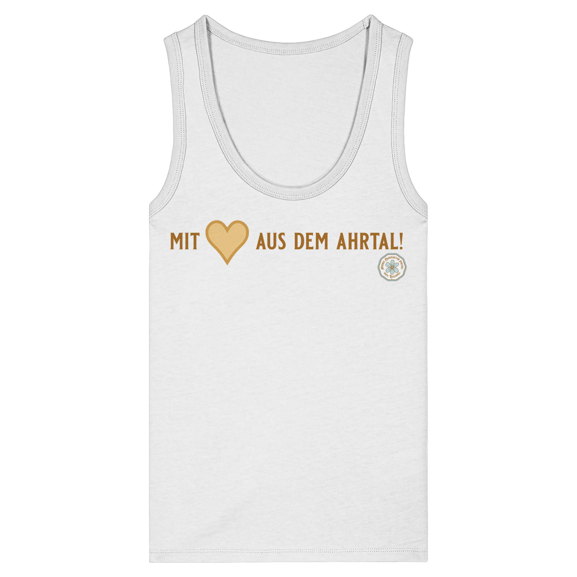 Mit Herz aus dem Ahrtal! - Womens Organic Fitted Tank Top