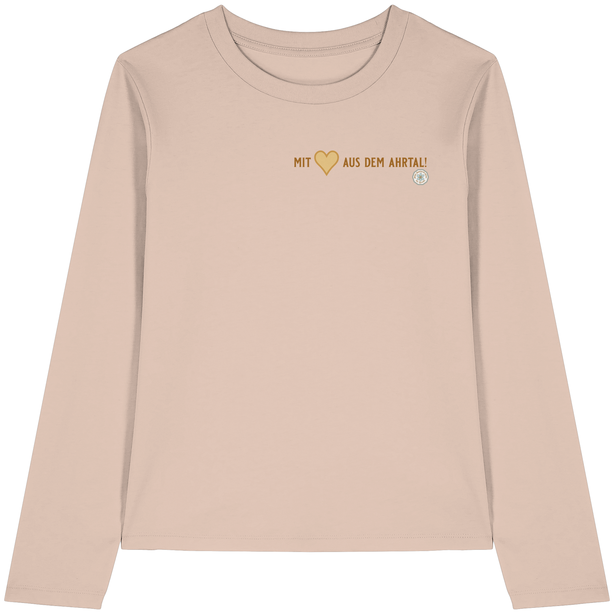 Mit Herz aus dem Ahrtal! - Womens Organic Longsleeve T-Shirt