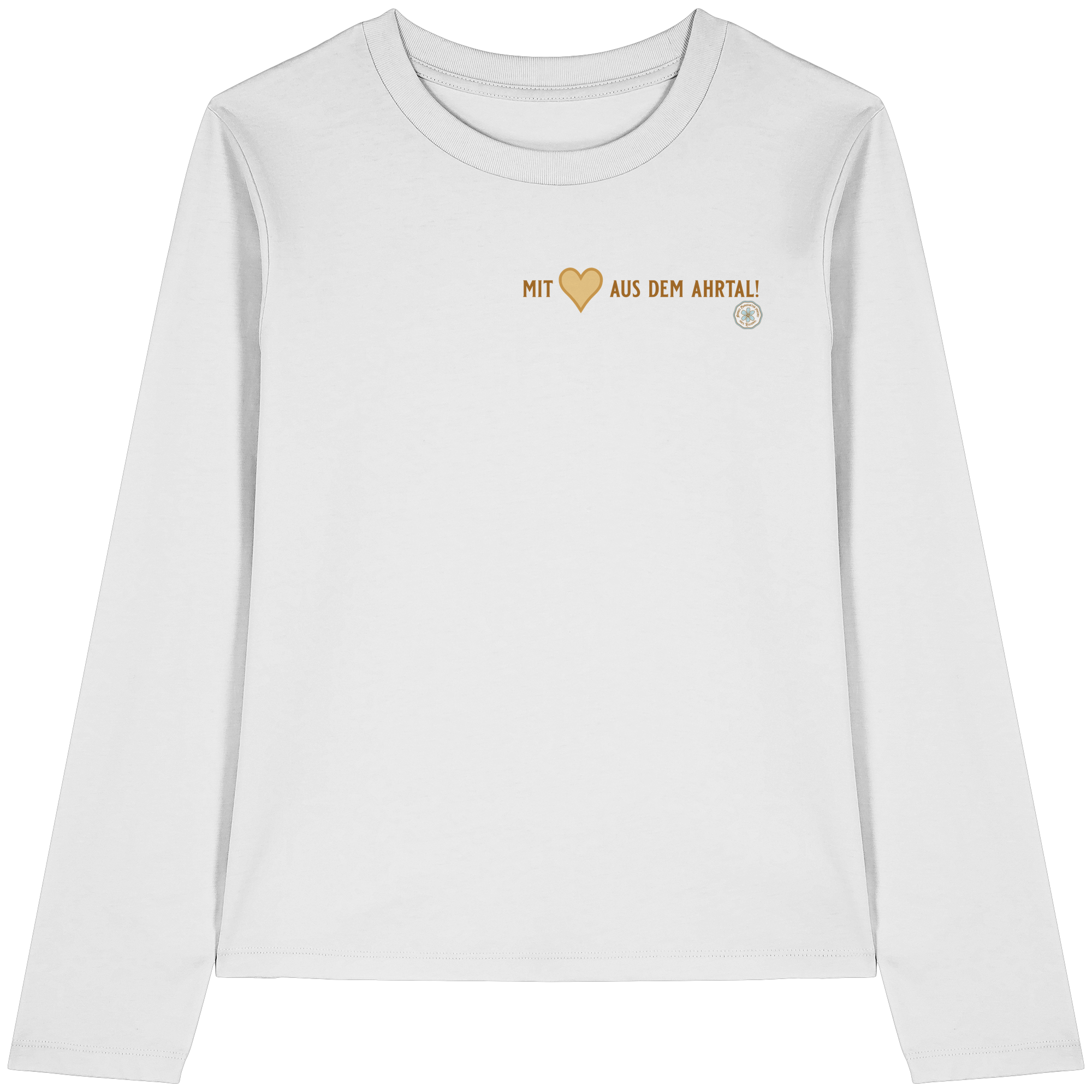 Mit Herz aus dem Ahrtal! - Womens Organic Longsleeve T-Shirt